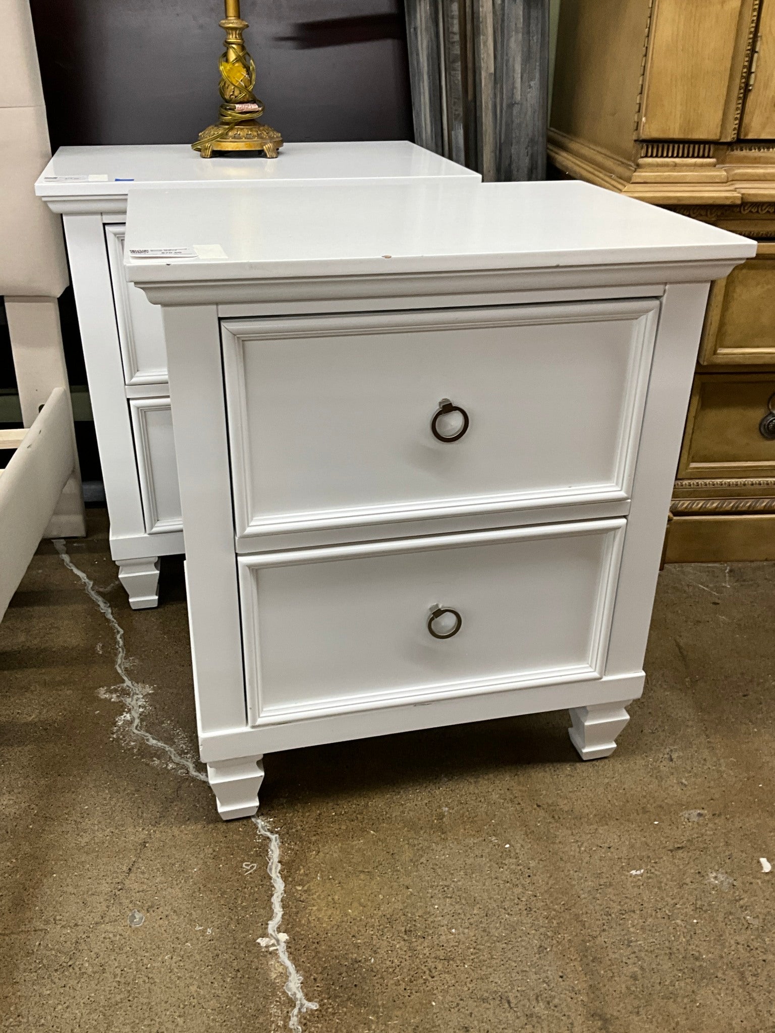 White Nightstand - Some Marks